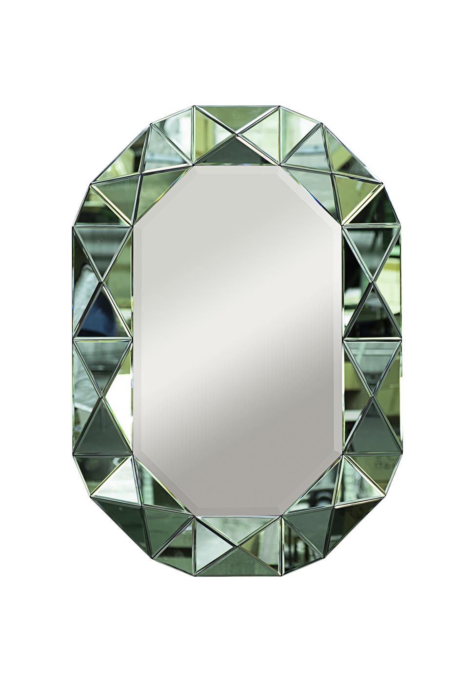 Зеркало в зеленой зеркальной раме KFG079
